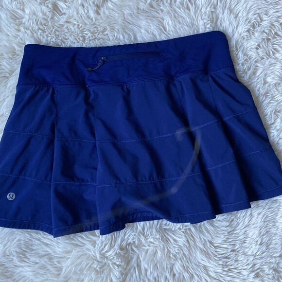 Lululemon Navy Blue Tiered Tennis Skort - Picture 3 of 4